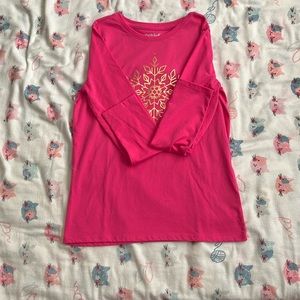 Pink snowflake Cat and Jack girls shirt